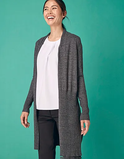 Ladies´ Longline Open Cardigan