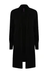 Ladies´ Longline Open Cardigan Black