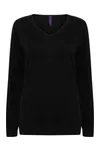 Ladies´ Lightweight V-Neck Jumper Black