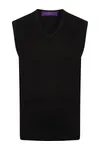 Men´s Lightweight Sleeveless V-Neck Jumper Black