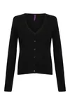 Ladies´ Lightweight V-Neck Short Cardigan Black