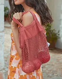 Organic Cotton Mini Mesh Grocery Bag