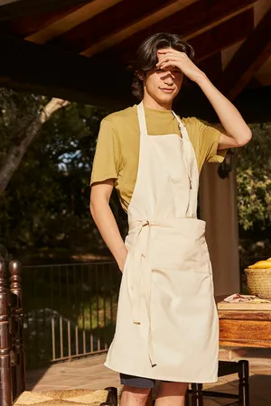 Fairtrade Cotton Adult Craft Apron Natural