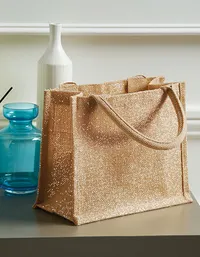 Shimmer Jute Mini Gift Bag