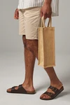 Shimmer Jute Bottle Bag