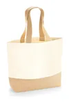Jute Base Canvas Bag Natural