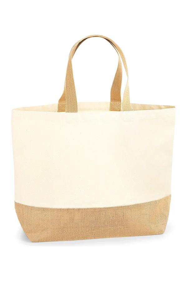 Jute Base Canvas Bag XL Natural
