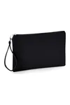 Canvas Wristlet Pouch Black / Black