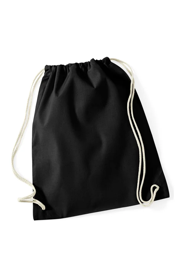 Recycled Cotton Gymsac Black