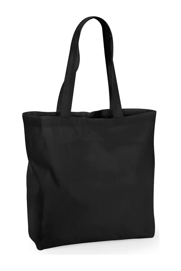 Recycled Cotton Maxi Bag Black