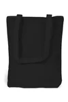 Canvas Carrier Bag Long Handle Black