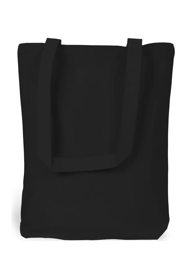 Canvas Carrier Bag Long Handle Black