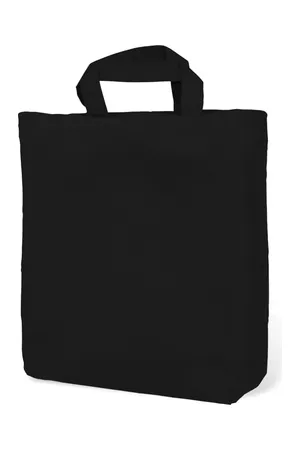 Canvas Carrier Bag Short Handle Black