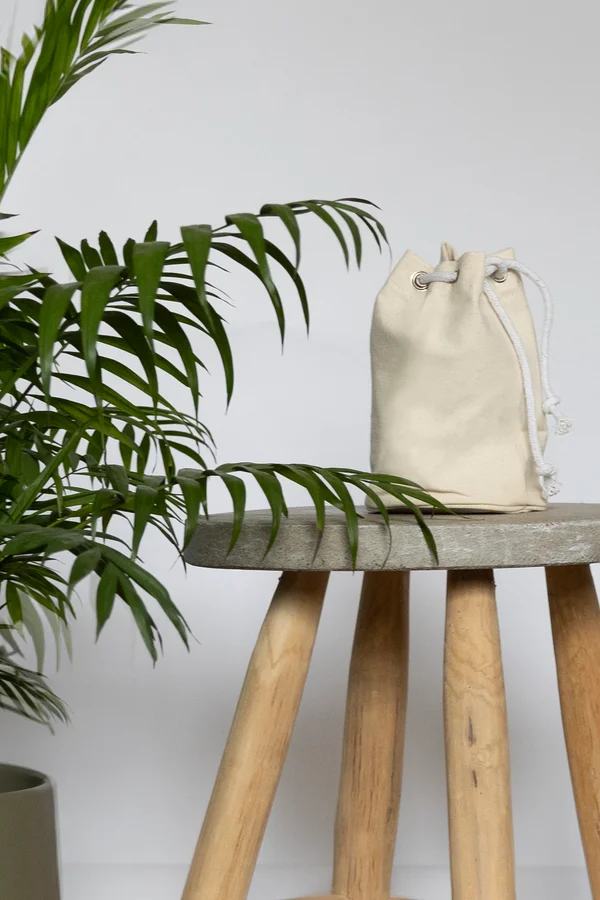 Canvas Marble Bag Natural