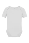 Organic Baby Bodysuit Short Sleeve Bailey 01 White