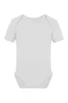 Organic Baby Bodysuit Short Sleeve Rebel 01 White