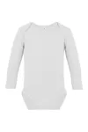 Organic Baby Bodysuit Long Sleeve Rebel 02 White