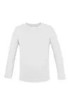 Long Sleeve Baby T-Shirt Polyester White