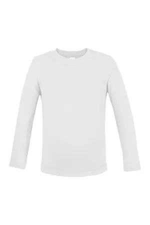 Long Sleeve Baby T-Shirt Polyester White