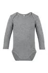 Bio Bodysuit Long Sleeve Heather Grey