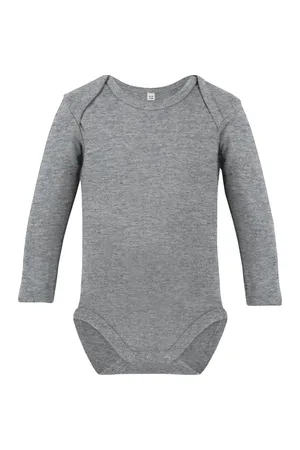 Bio Bodysuit Long Sleeve Heather Grey