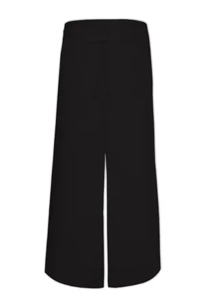 Bistro Apron With Split Black