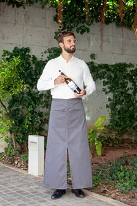 Bistro Apron With Split And Front Pocket