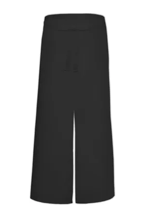 Bistro Apron With Split And Front Pocket Black