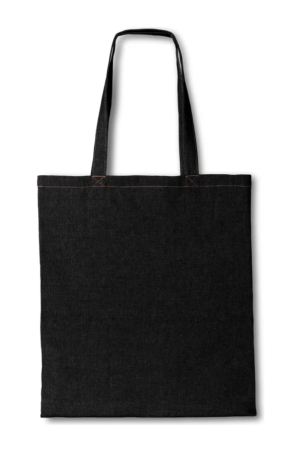Jeans Bag - Long Handles Black