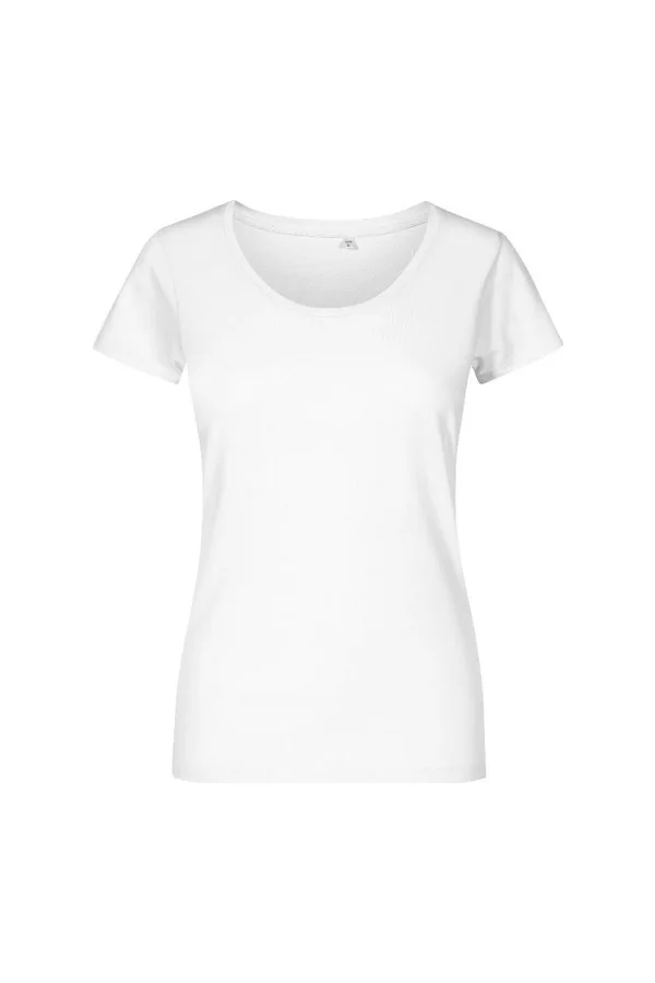 Women´s Deep Scoop T-Shirt White