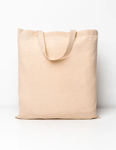 Cotton Bag, Short Handles, Basic