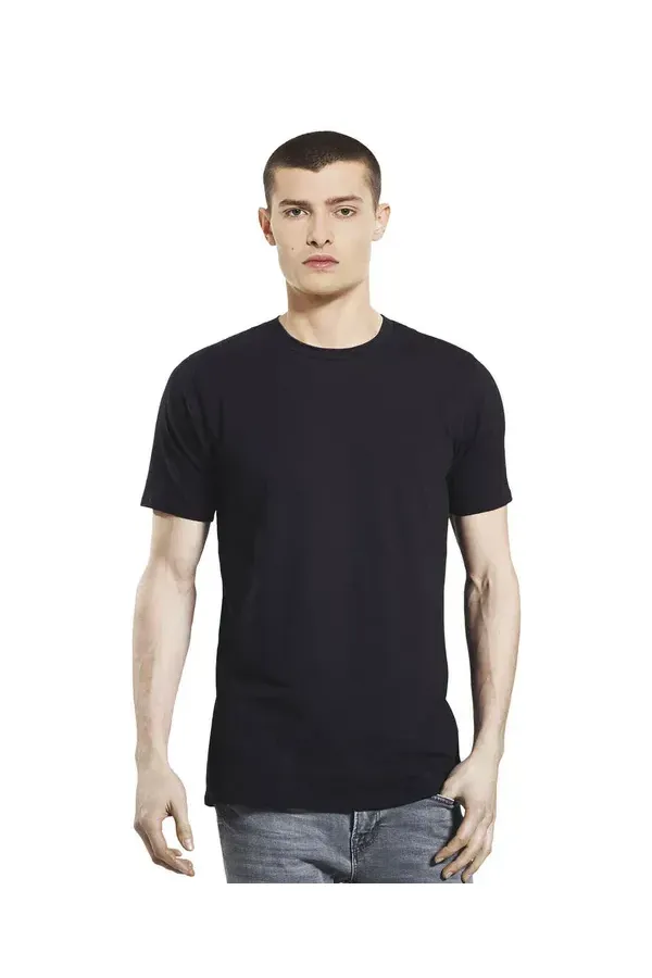 EARTH POSITIVE® MENS STRETCH T-SHIRT - BLACK - S