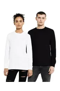 EARTH POSITIVE® UNISEX HEAVY L/SLEEVE - BLACK - XS