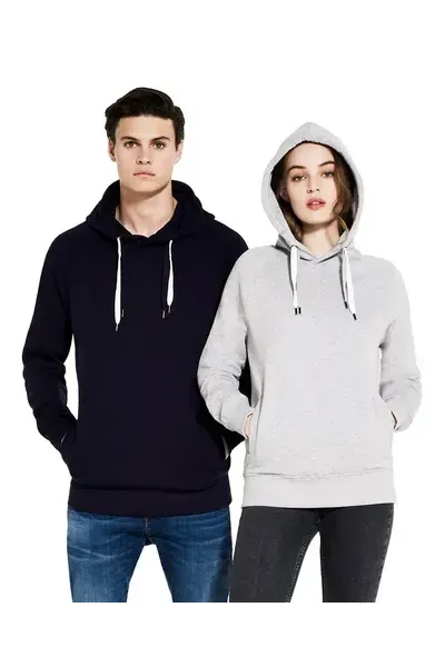 UNISEX PULLOVER HOODY - BLACK - XS