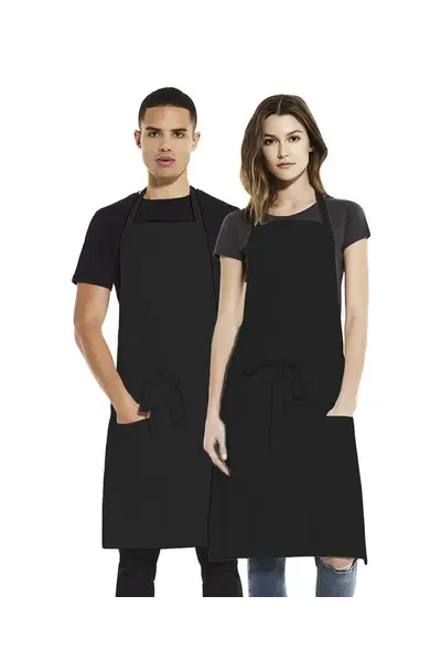 EARTH POSITIVE® ORGANIC - APRON - LONG - BLACK