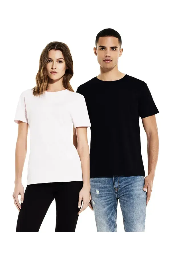 UNISEX SLIM CUT T-SHIRT - BLACK - XS