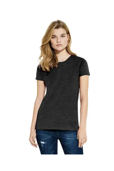 SALVAGE® WOMENS RECYCLED T- MEL. BLACK - S