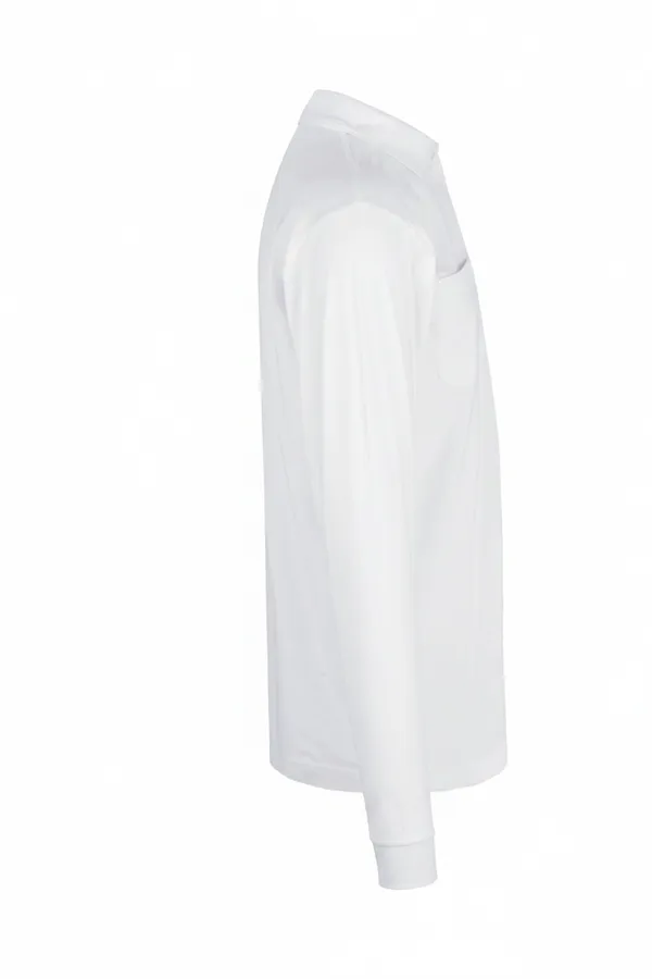 PRO Wear Poloshirt | Langarm Weiss