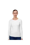 Interlock T-Shirt | Langarm | Damen Weiss