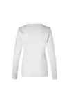 Interlock T-Shirt | Langarm | Damen Weiss