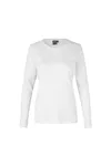 Interlock T-Shirt | Langarm | Damen Weiss