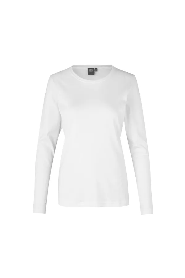 Interlock T-Shirt | Langarm | Damen Weiss