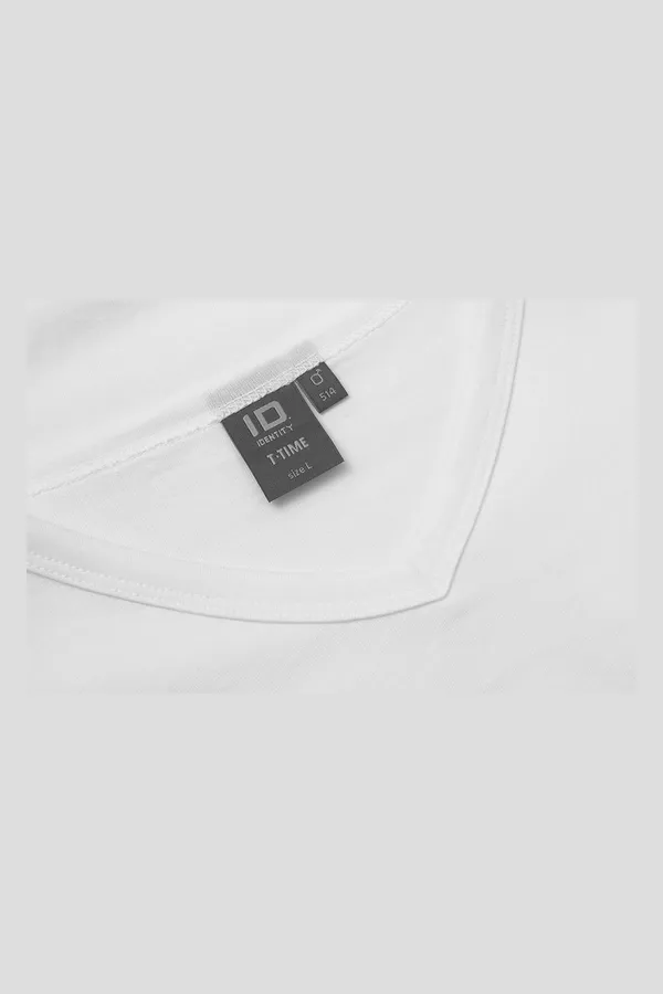 T-TIME® T-Shirt | V-Ausschnitt Weiss