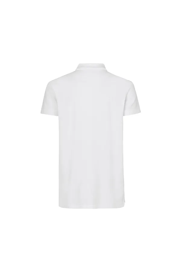 Poloshirt | Stretch Weiss