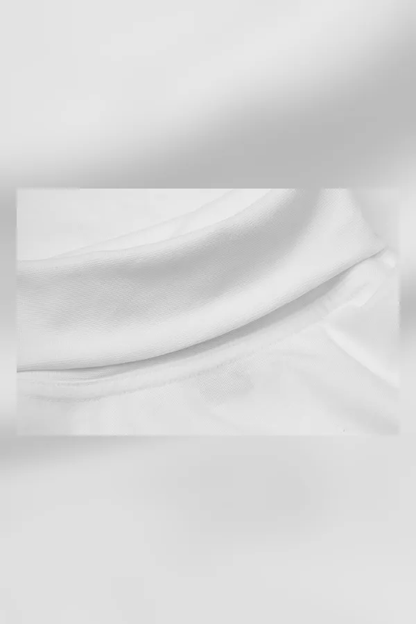 T-TIME® T-Shirt | Rollkragen Weiss