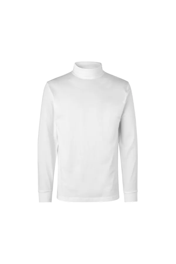 T-TIME® T-Shirt | Rollkragen Weiss