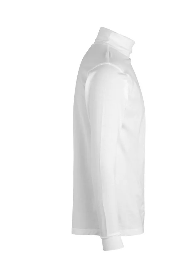 T-TIME® T-Shirt | Rollkragen Weiss