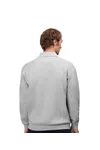 Polo-Sweatshirt | klassisch Grau meliert