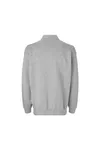 Polo-Sweatshirt | klassisch Grau meliert