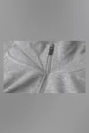 Sweatshirt | Reißverschluss Grau meliert